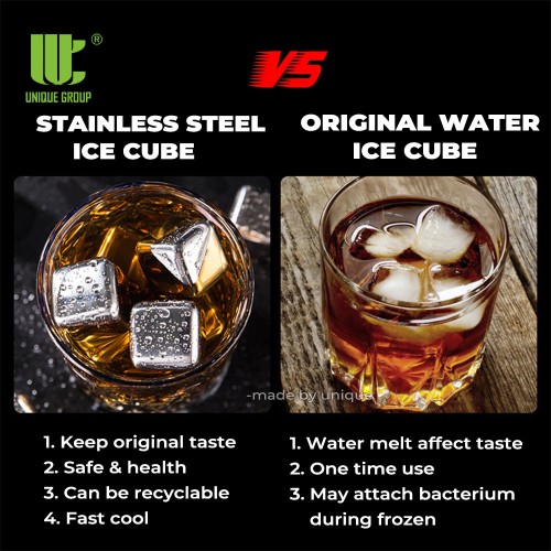 Stainless Steel Reusable Ice Cube 