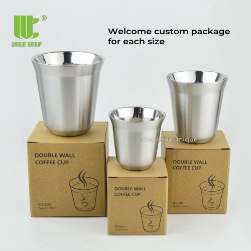 Stainless Steel Espresso Cup Set