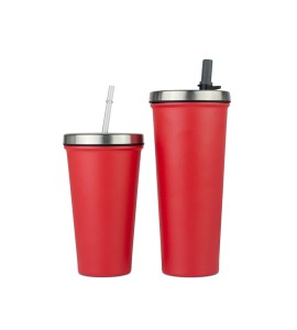 Leakproof Insulated Tumbler With Straw