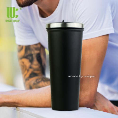 Leakproof Insulated Tumbler With Straw