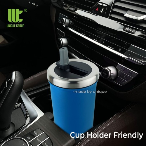 Leakproof Insulated Tumbler With Straw