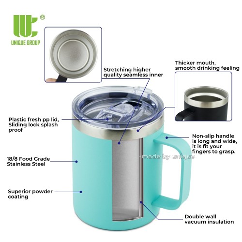 12oz Insulated Cup With Handle 