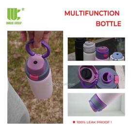 New Insulated Bottle With Flip-Button Lid 